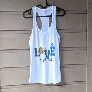 Winnie the Pooh Lovey Pooh Graphic Tank Top